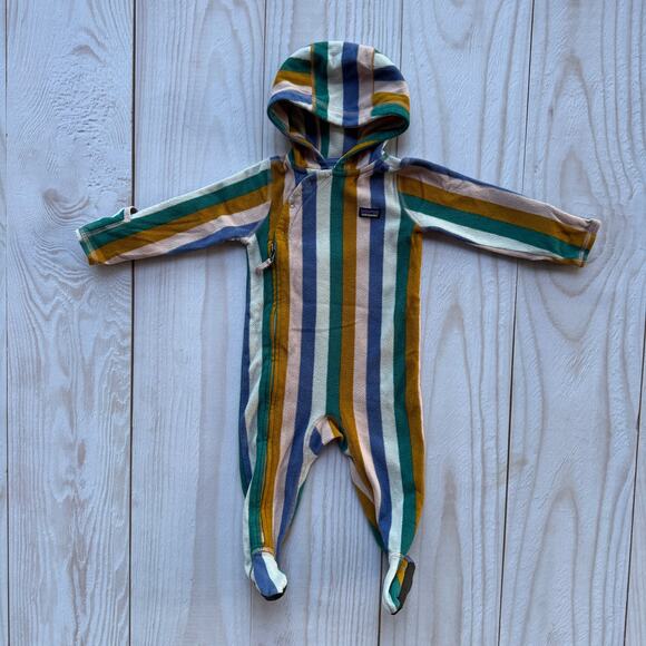 Patagonia Micro D Bunting Fleece Baby Infant 6-12 Months One Piece Cozy - Picture 2 of 11